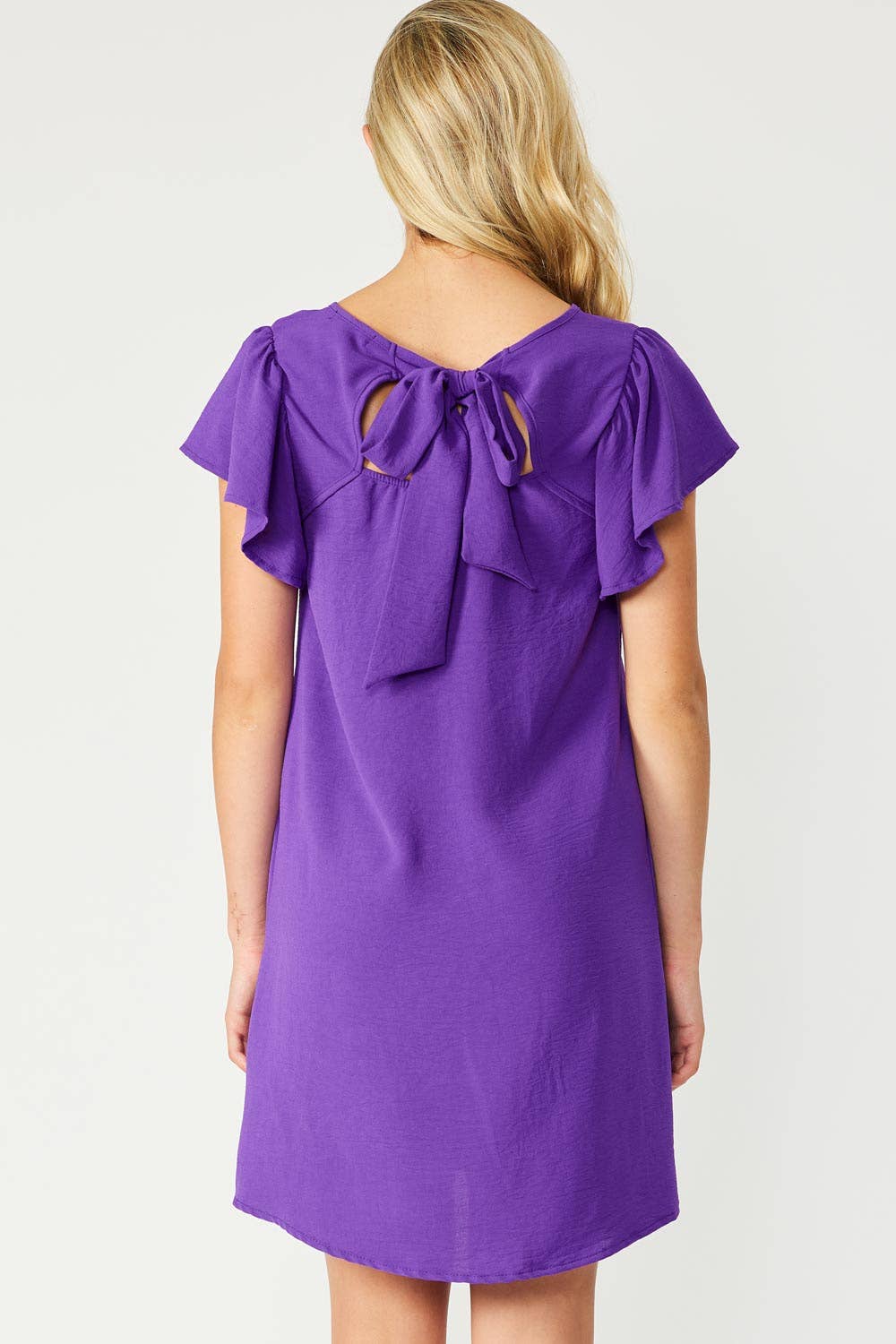 Flirty Flutter Sleeved Dress
