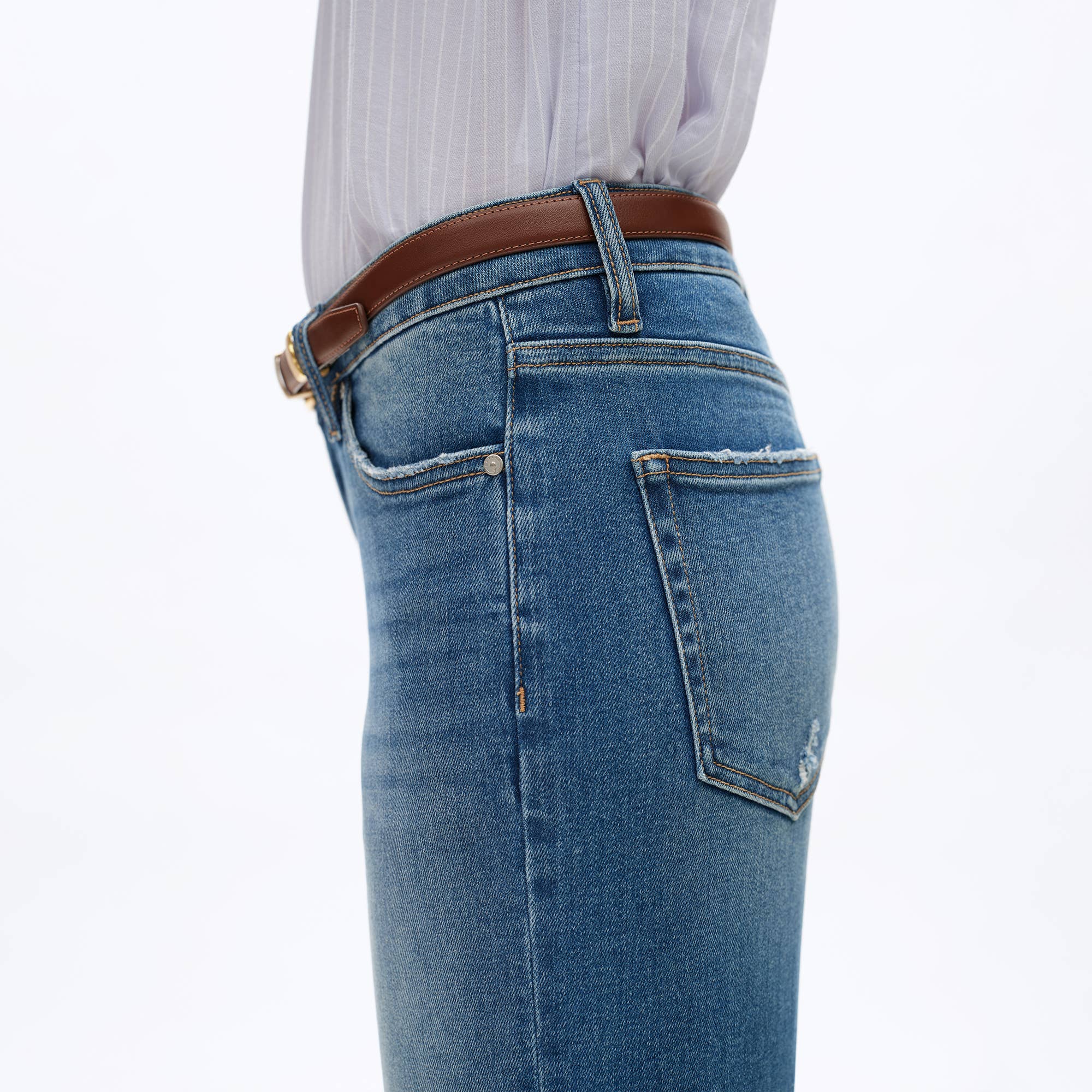 Hudson Cuff Straight Jeans