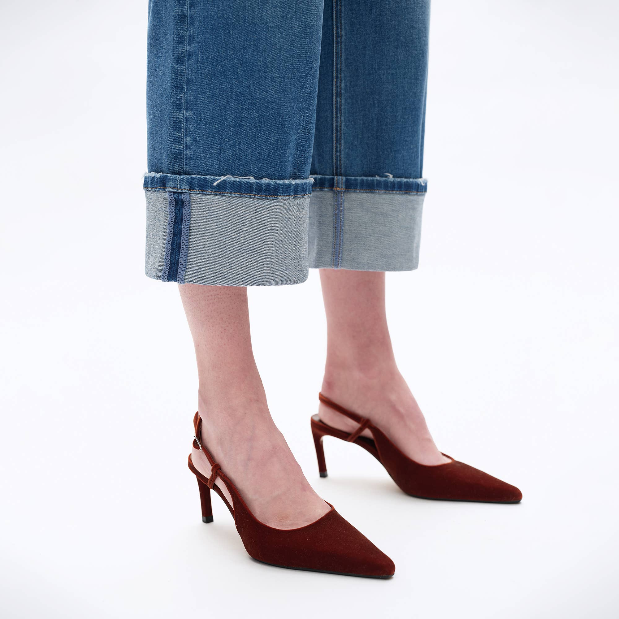 Hudson Cuff Straight Jeans