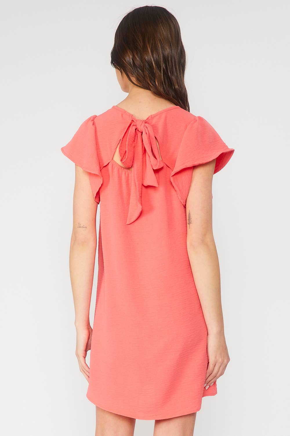 Flirty Flutter Sleeved Dress