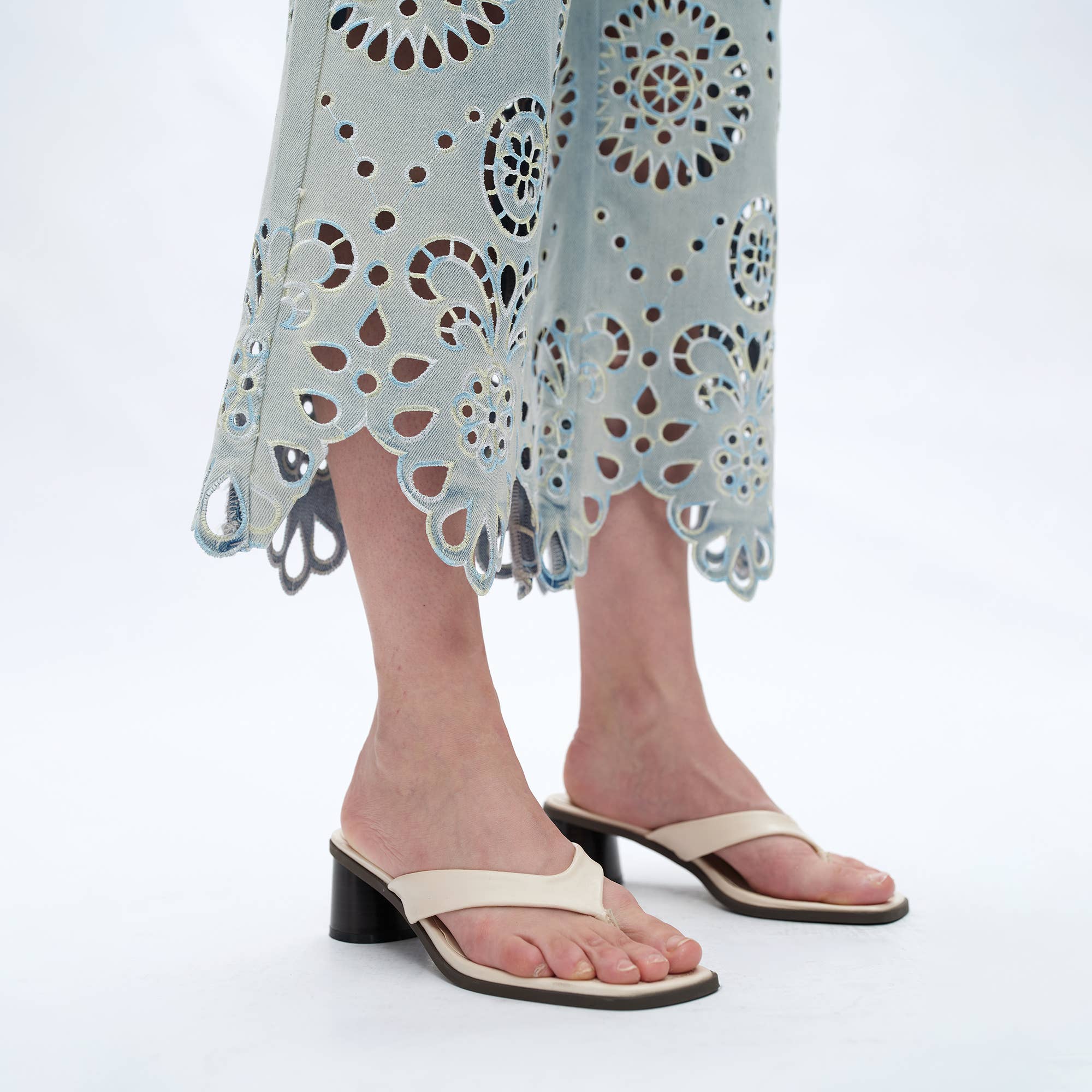 Bluebell Embroidered Denim
