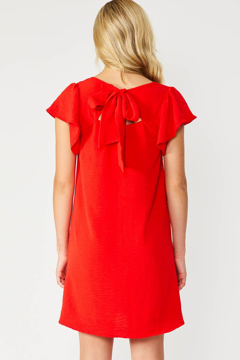 Flirty Flutter Sleeved Dress