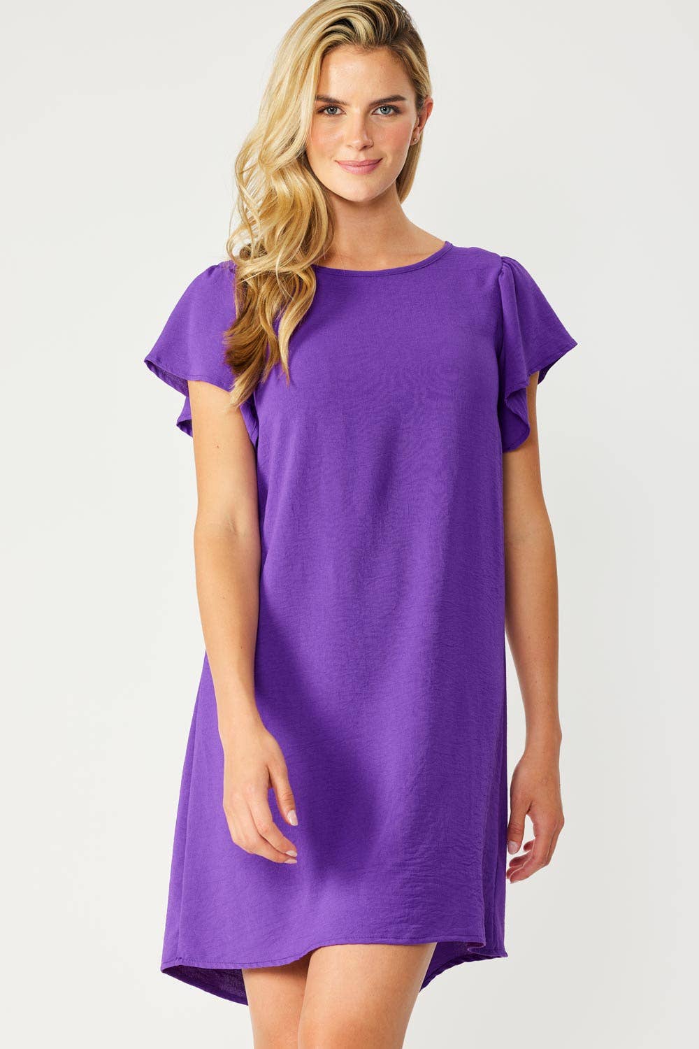 Flirty Flutter Sleeved Dress