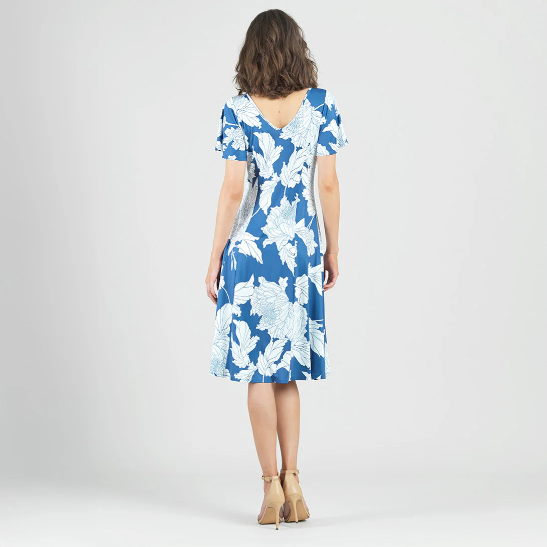 Butter Knit - Flutter Sleeve A-Line Midi Dress