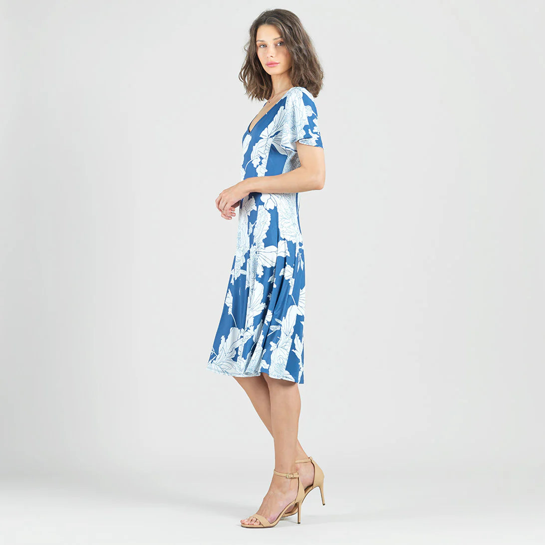 Butter Knit - Flutter Sleeve A-Line Midi Dress