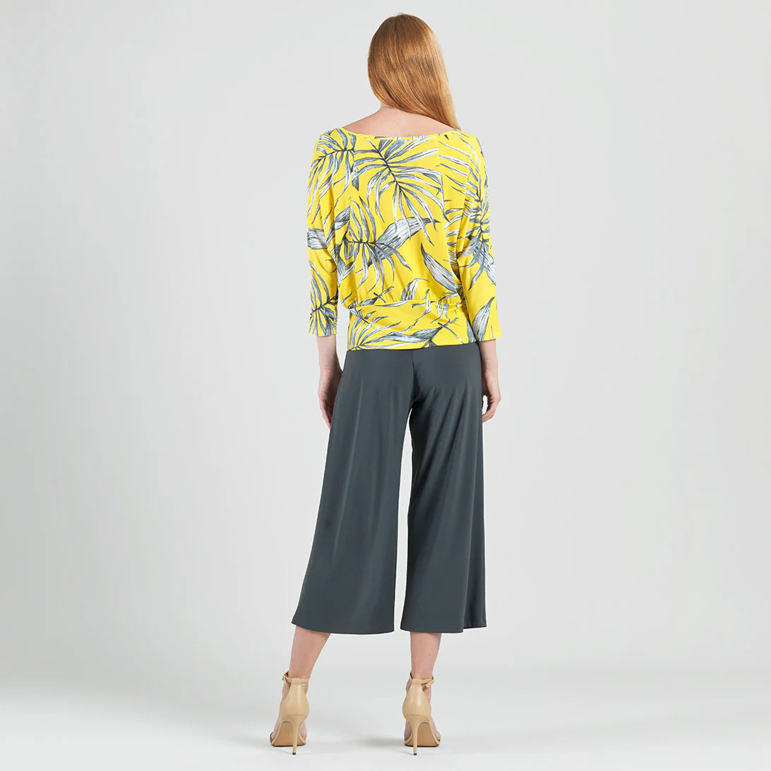 Open Shoulder Blouson Waist Top