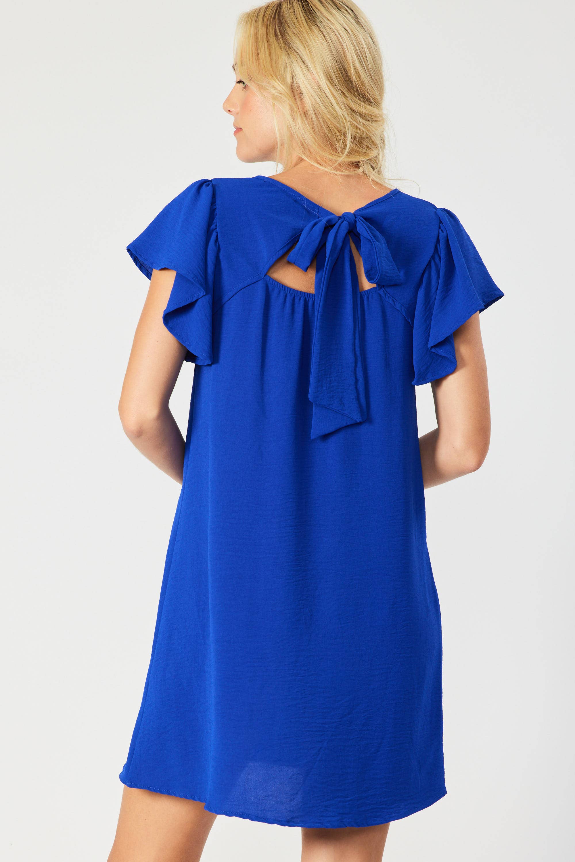 Flirty Flutter Sleeved Dress