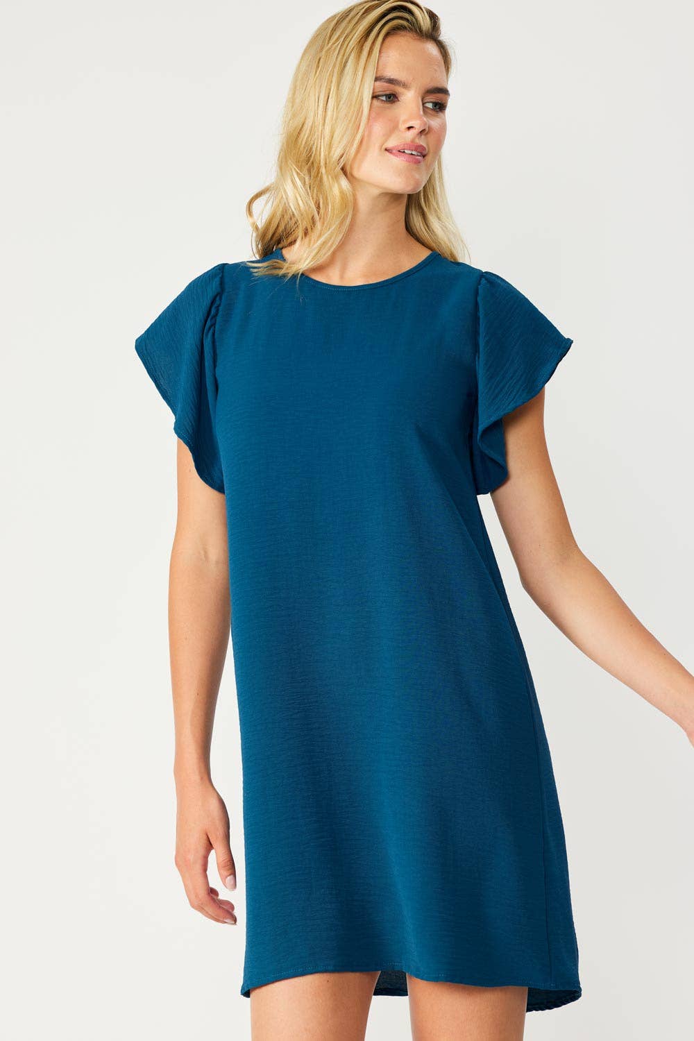 Flirty Flutter Sleeved Dress