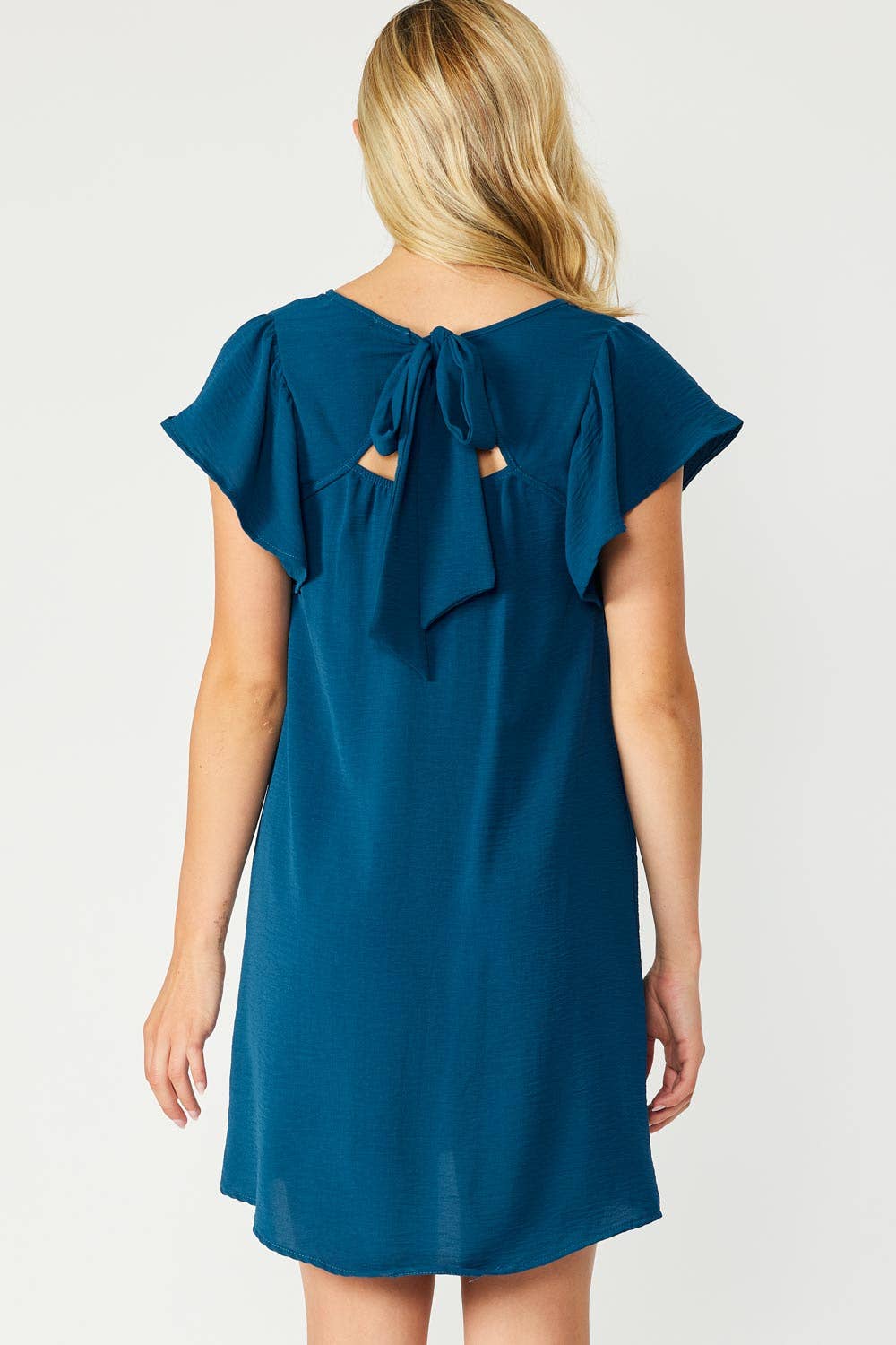 Flirty Flutter Sleeved Dress