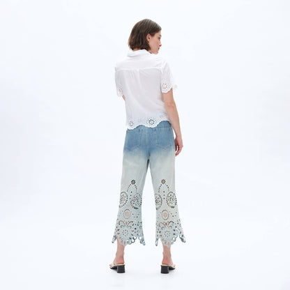 Bluebell Embroidered Denim