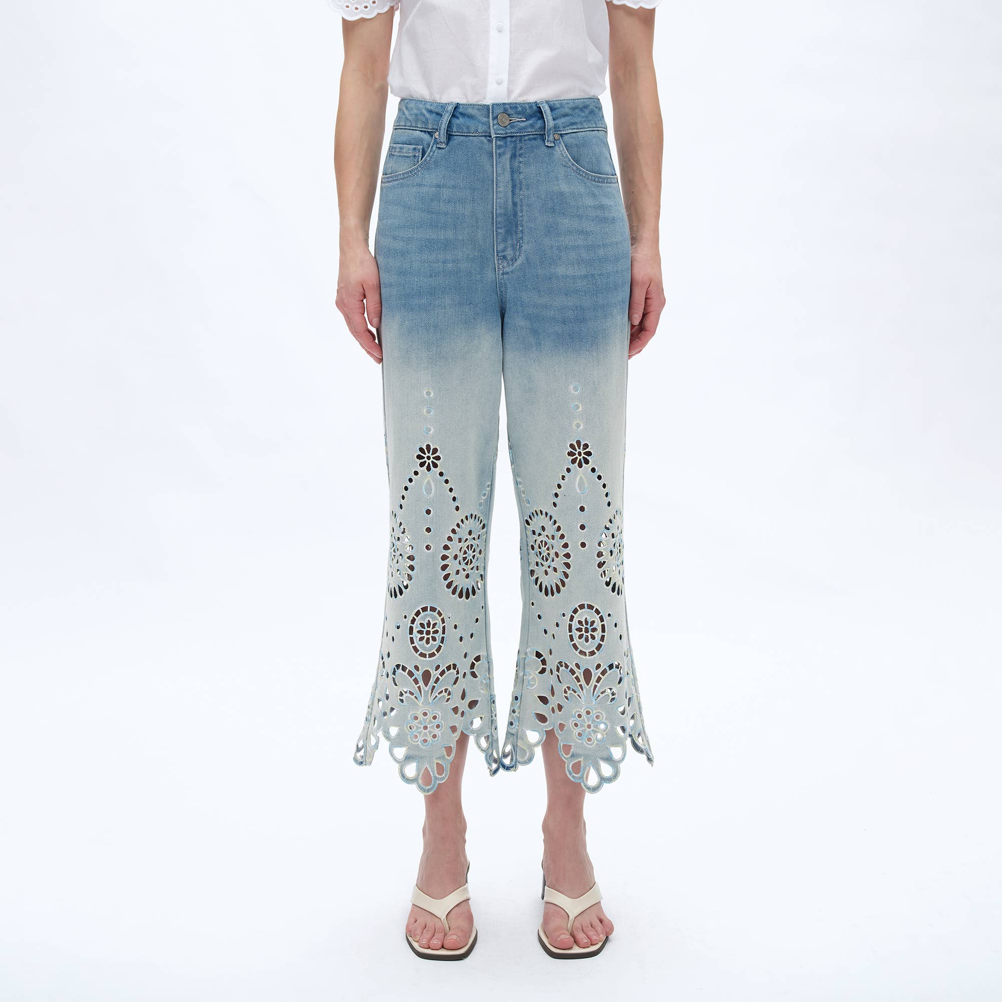 Bluebell Embroidered Denim