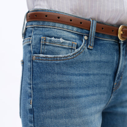 Hudson Cuff Straight Jeans