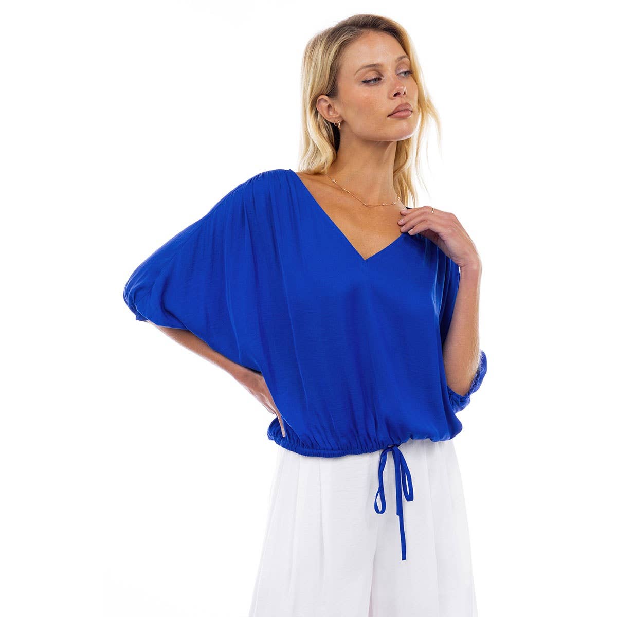 Blue Breeze Crop Blouse