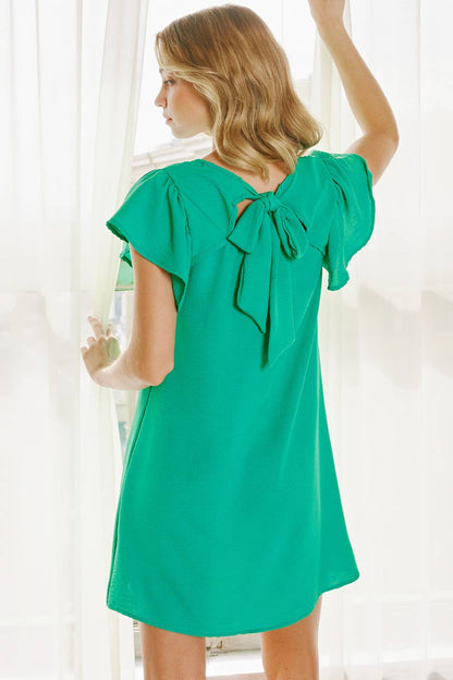 Flirty Flutter Sleeved Dress