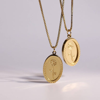 Vintage Rose Pendant