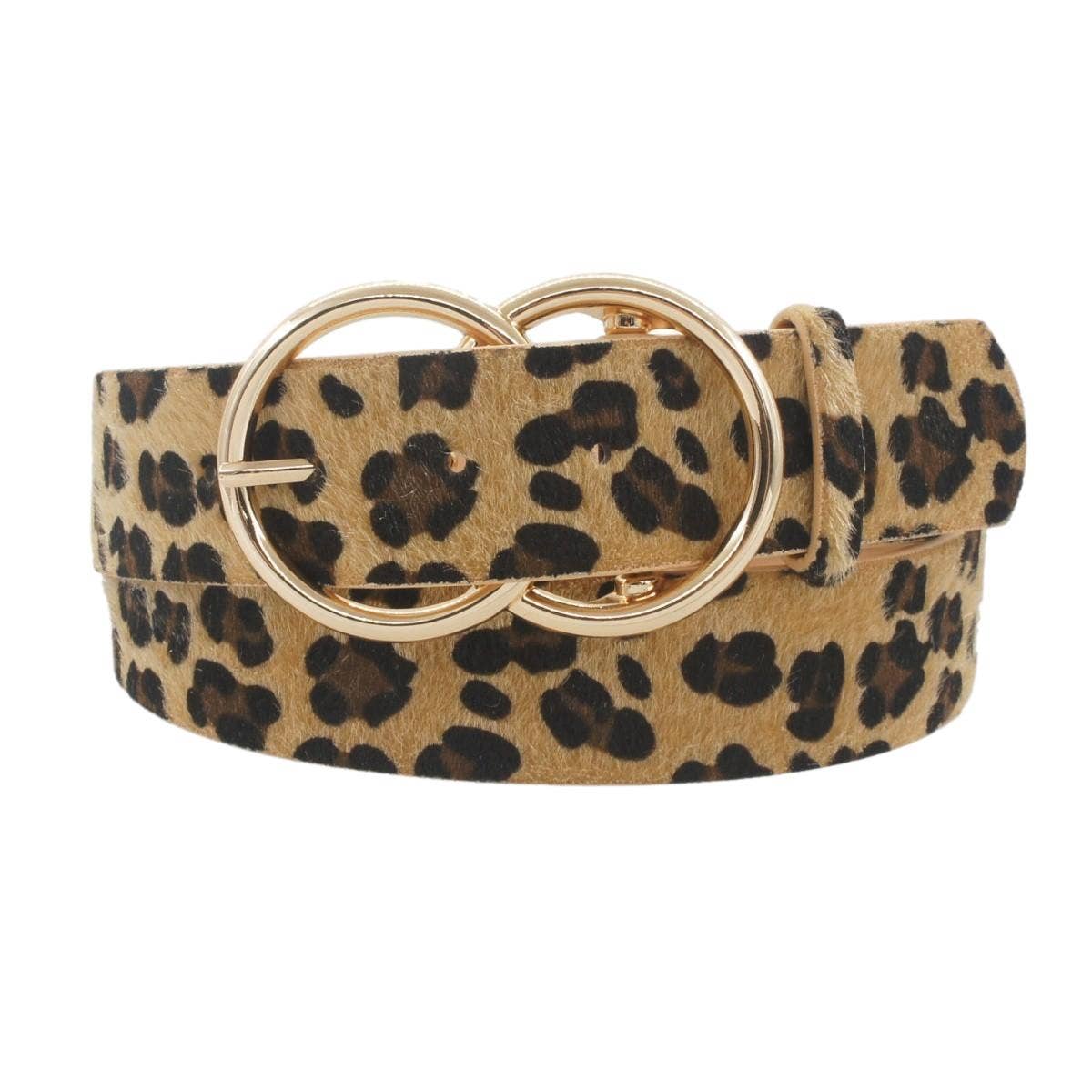 Leopard Print Loop Belt