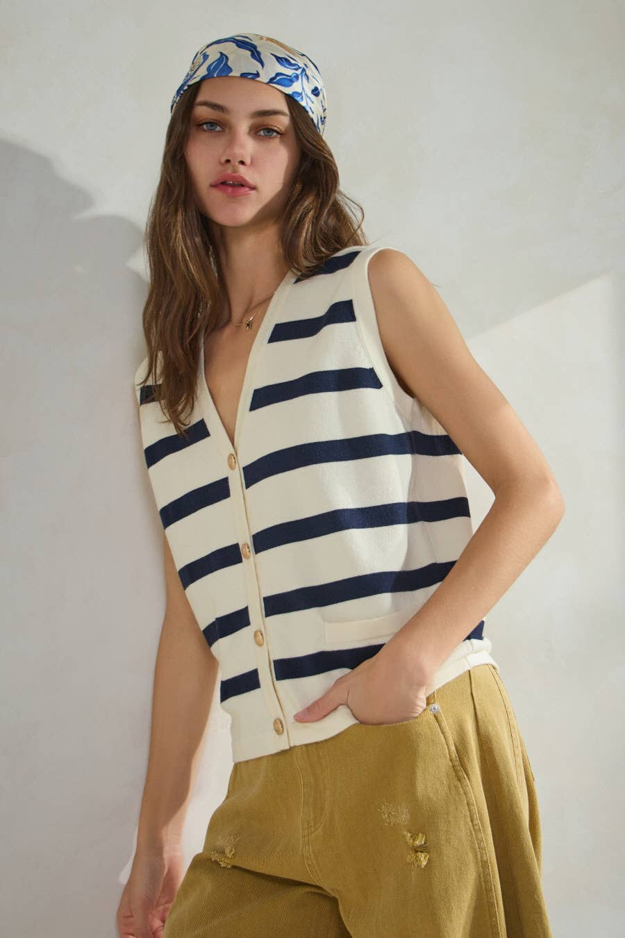 Seaside Stripes Sweater Vest