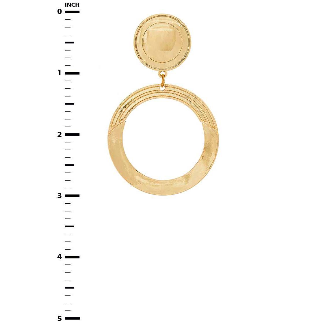 Lunar Loop Drop Earrings
