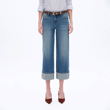 Hudson Cuff Straight Jeans