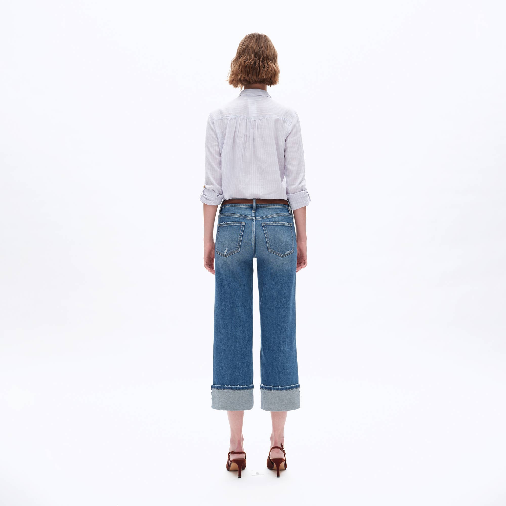 Hudson Cuff Straight Jeans