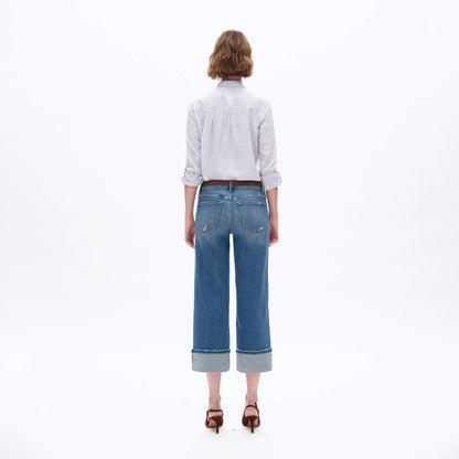 Hudson Cuff Straight Jeans