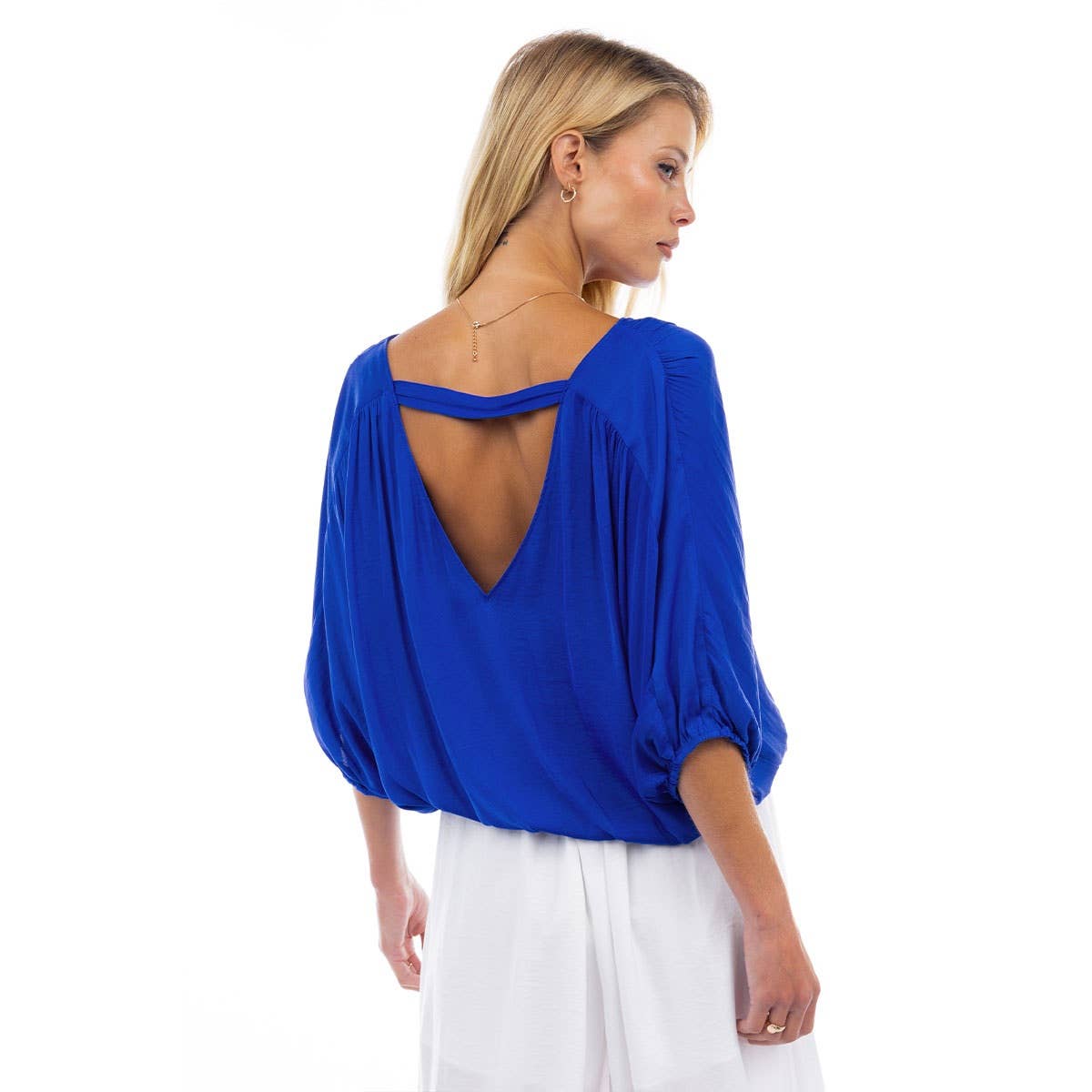 Blue Breeze Crop Blouse