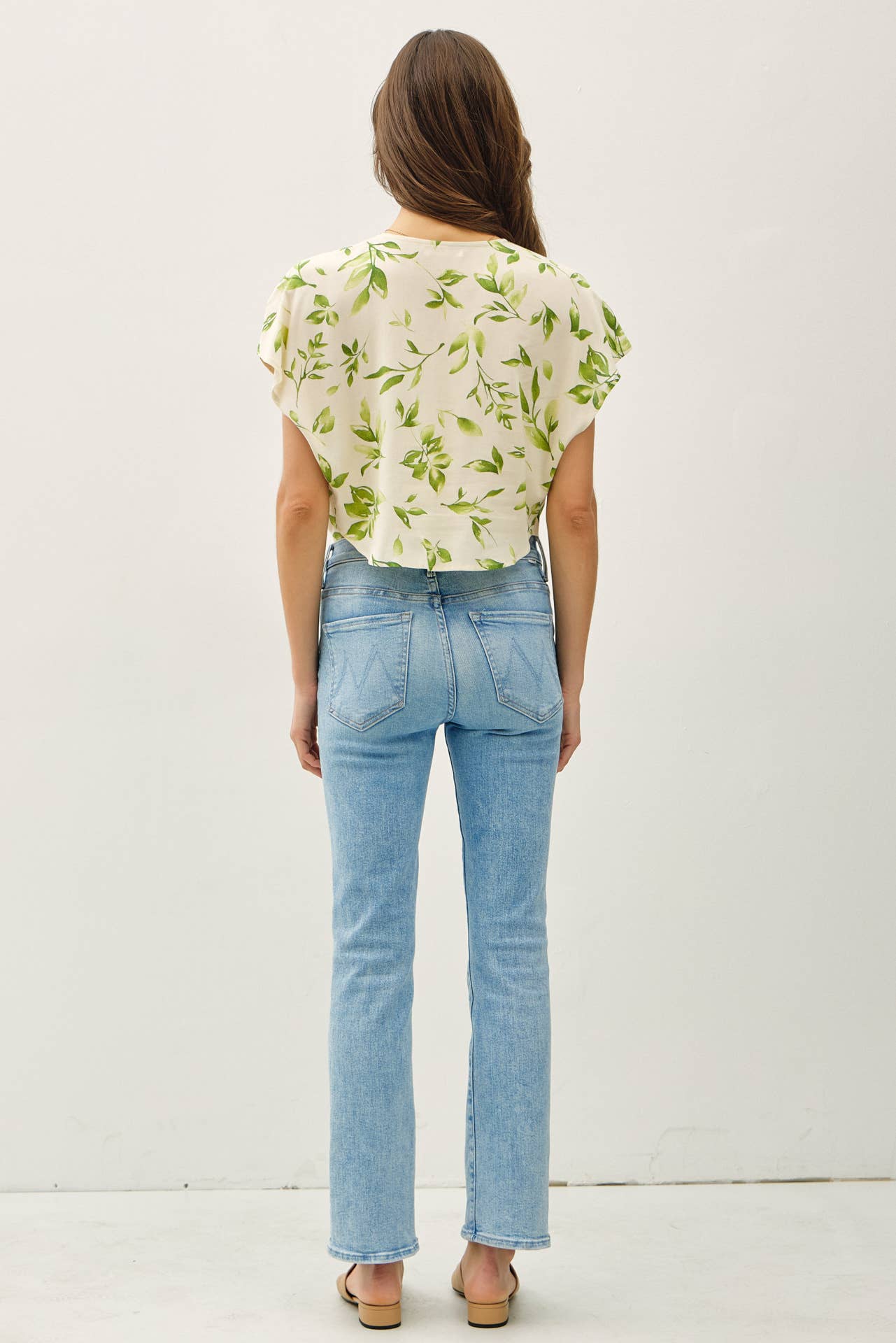 Blossom Print Button Top
