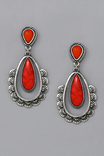 Antique Silver Statement Earrings