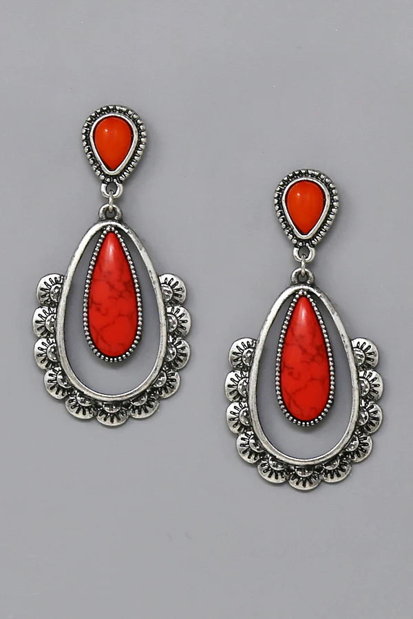 Antique Silver Statement Earrings